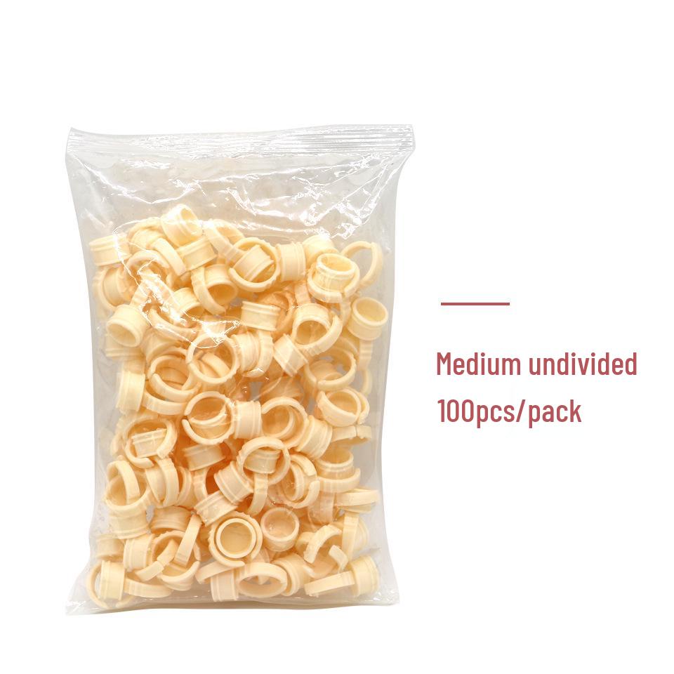 100 Silicone Pigment Rings for Semi-Permanent Makeup: Microblading Eyebrow, Eyeliner, Lip Tools