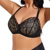 Large Size Lace Underwire Underwear Sexy Push-up Breasts To Prevent Sagging Butterfly Back Deep V Bra