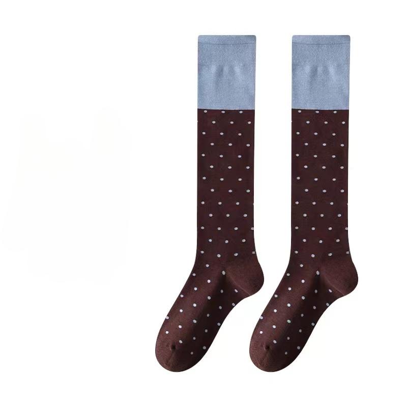 1 Pair Trend Socks Hot Diamond Luxury Rhinestone Medium Tube Women's Socks Four Seasons Fashion Cotton Hosiery