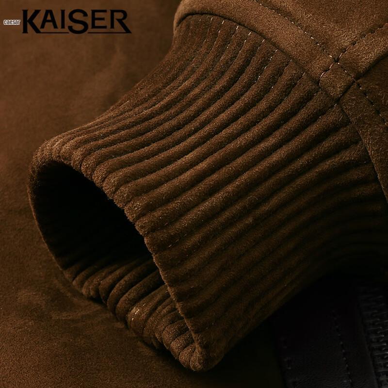 KAISER Men's Genuine Sheepskin Leather Jacket