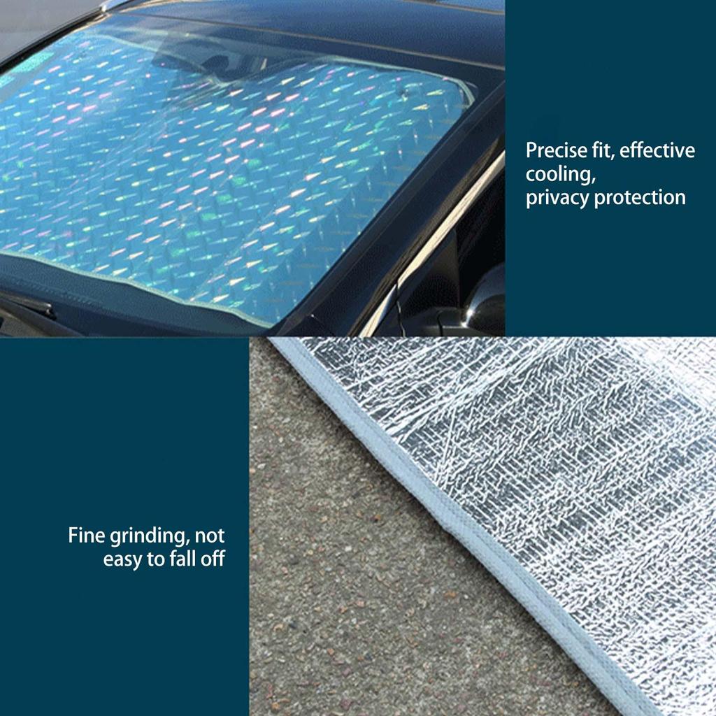 140x70cm Car Windshield Sun Shade Car Sun Visor Reflector Foldable UV Protection Automotive Interior Shield Accessory For Trucks