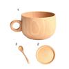 Good Carved Beautiful Coffee Cup Wood Natural Food-grade Milk Cup for Home