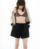 Bikwaieos Banded Cotton Shorts_Black