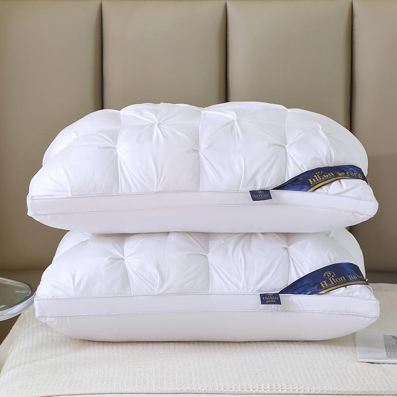 Durable 48x74cm Hotel Pillow Set - High Loft, Plush, Home Gift, Pair of 2