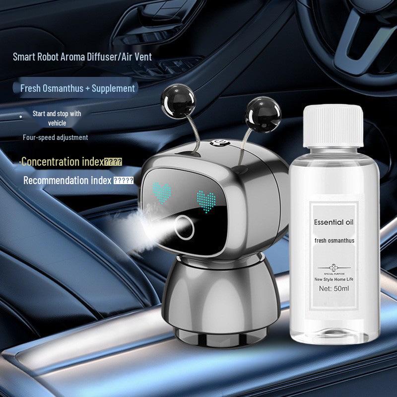 Creative Car Aromatherapy Perfume Vent Ornament - Long-lasting Fragrance Robot