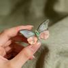 Shell Butterfly Brooch Handmade Craft With Dual Use For Fashion Accessories
