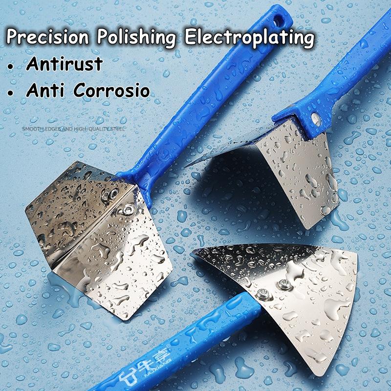 Stainless Steel Spatula Sealing Tools Corner Trowel Plastic Handle Trowel Painting Putty Internal External Corner Putty Scraper