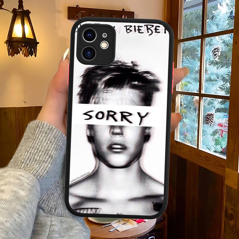 

Чехол для телефона певца Джастина Бибера для iPhone 13 12 X XS MAX Pro Max 16 15 11 14 Pro Max Ударопрочный матовый чехол iphone 12