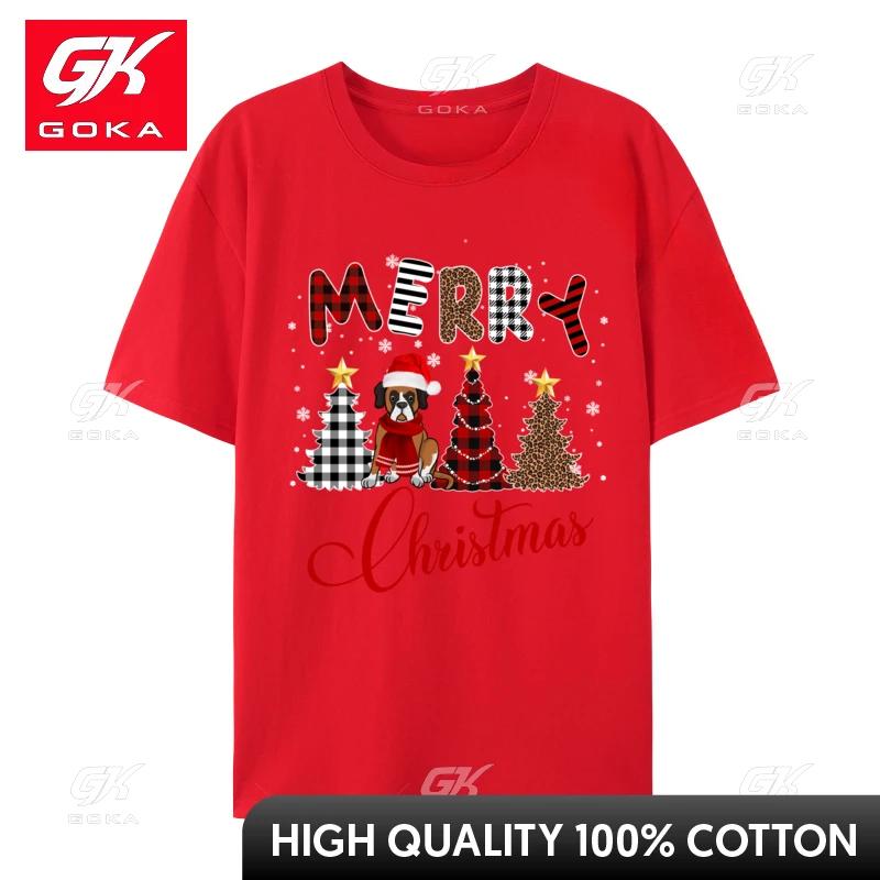 Santa Xmas Dog Tshirt Unisex Humorous Cotton T Shirt Unisex Clothes Santa Hat TShirts Black Basic Tees Unisexs Tshirt S