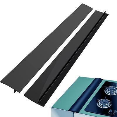 2er-Packung Lückenfüller für Küchenherde, 53,3 und 63,5 cm – Silikon-Überlaufschutz für Herd, Backofen, Waschmaschine, Trockner, Waschmaschine