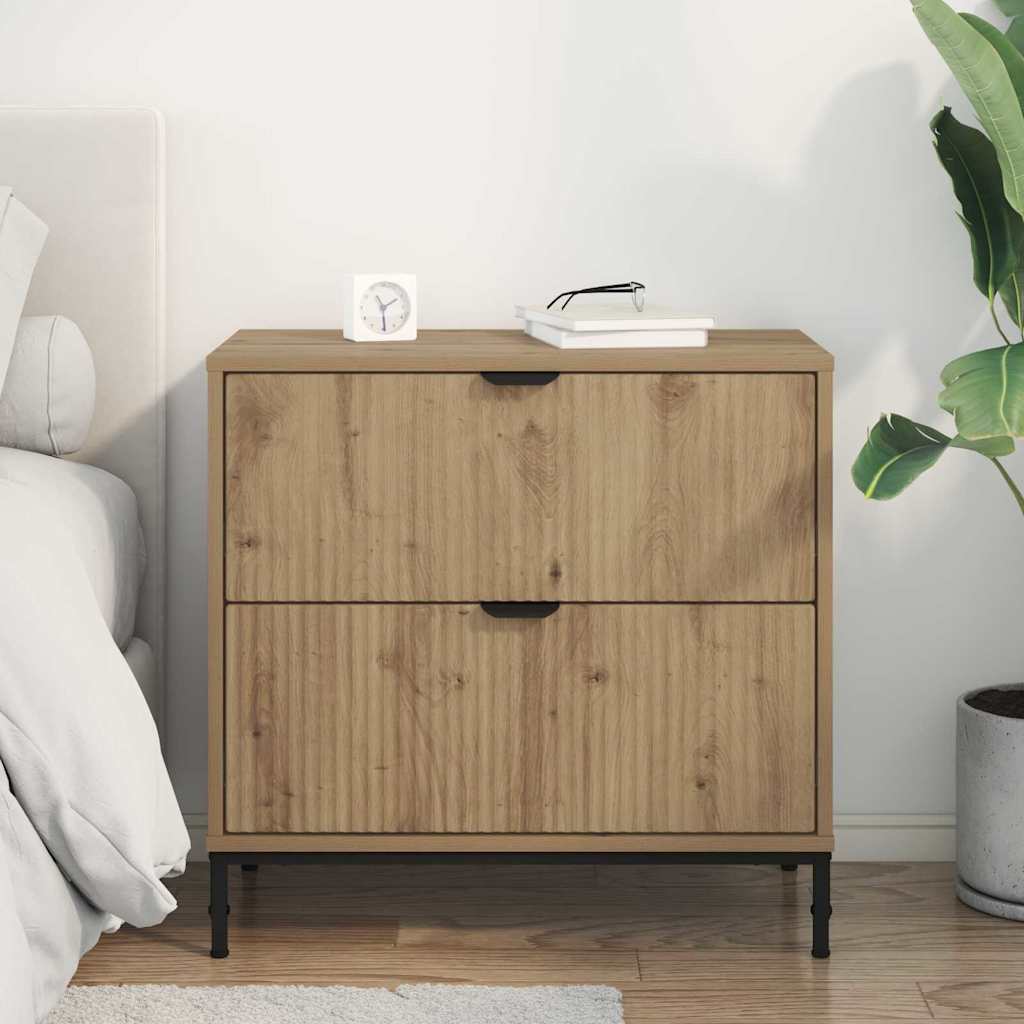 Nightstand Artisan Oak 63.5 x 36 x 61 cm Particleboard