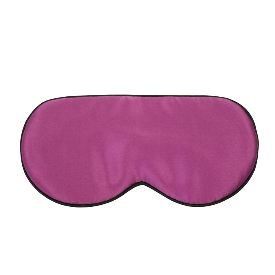 Solid Adult Color Double Sided Silk Eye Mask Sleeping Nighttime Supplies Rest