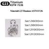 1/5 Stück G23 Titan Nasenringe Piercings Lippe Augenbraue Ohr Septum Helix Knorpel Septum Körperschmuck Piercing Labret Nase C-Stab