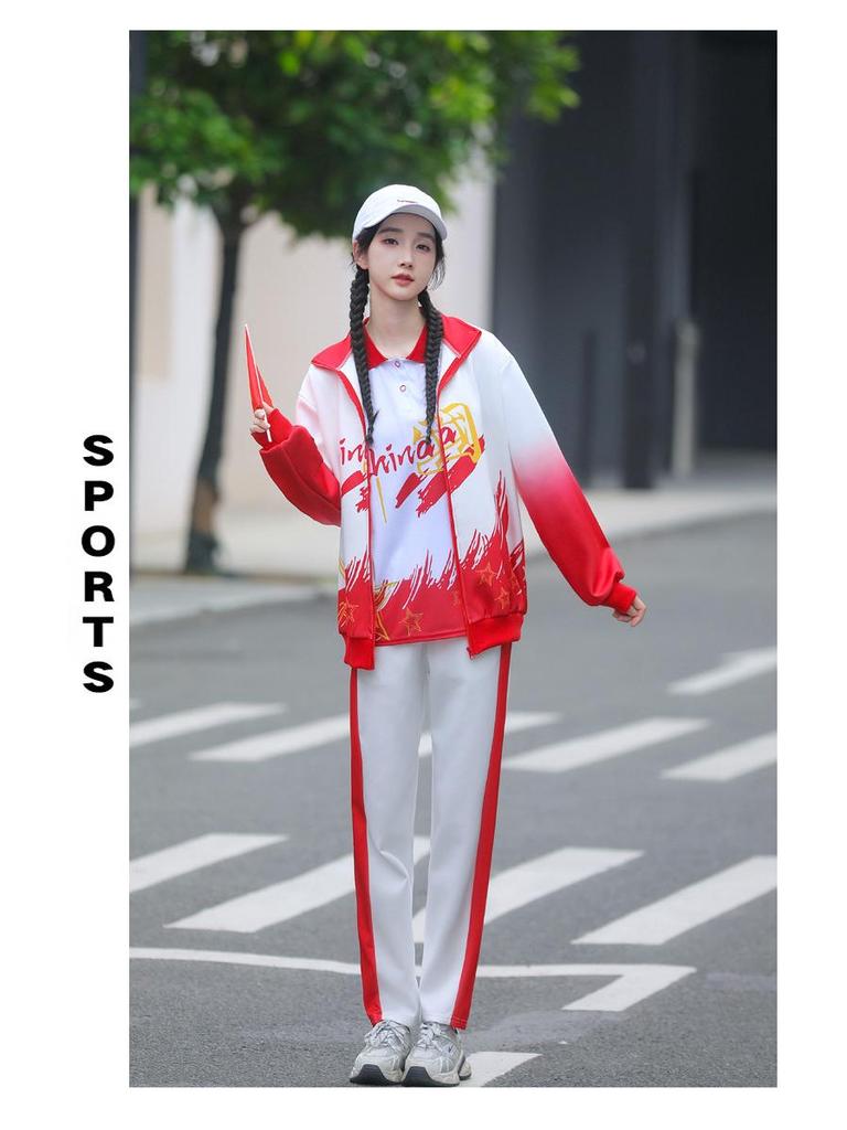Patriotic School Choir Performance Uniform Set (3-piece) for Middle/High School Students