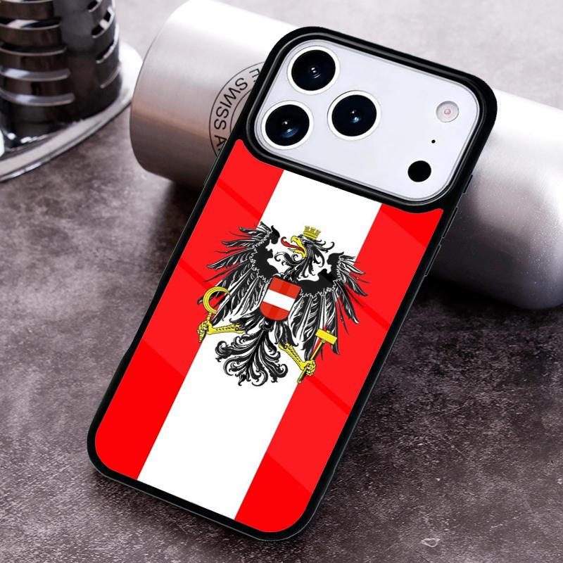 Austria Flag Phone Case For iPhone 17 16 15 14 13 12 11 Pro Max Plus 17Air Soft Silicone Cover