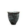 Ceramic Small Teacup Kiln-Changed Ceramic Cup Kung Fu Tea Cup Coarse Pottery Small Capacity Teacup Tea Cup Retro Master Cup