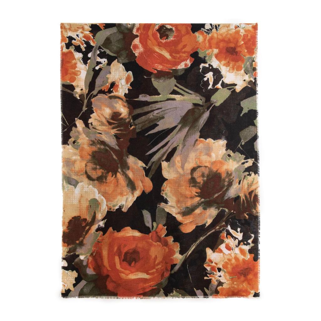 High end Fashion Commuter Printed Imitation Cashmere Scarf for Women Elegant Chinese Style Warm Shawl Neck Protector Cold Protection Scarf