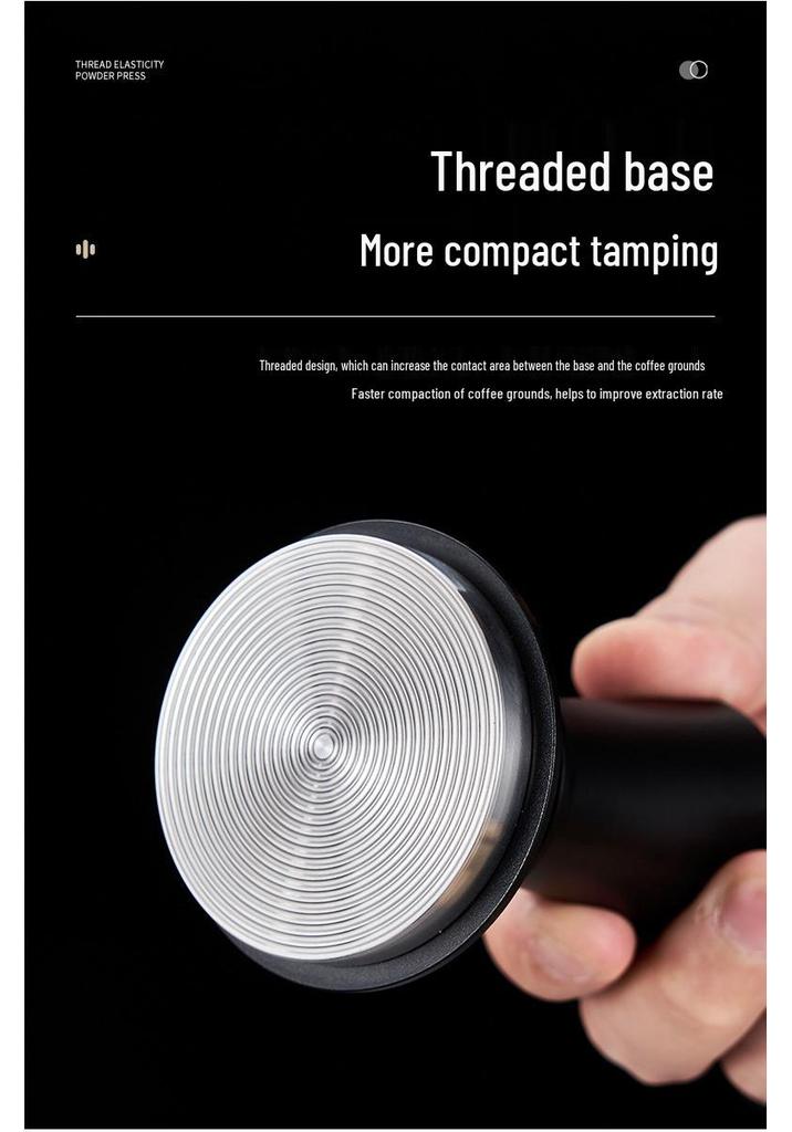 Adjustable Coffee Tamper with Scale - Balanced Constant Force Hammer