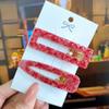 2pcs/ Set Korean Sequins Acetate Hair Clip Hairpins For Women Accessories Jewelry Femme Barrettes Hairgrip Girls Headwear