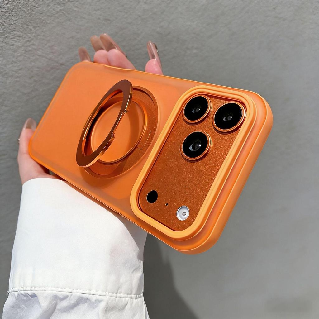 iPhone 17/16 Pro Max Magnetic Stand Protective Case with Large Hole and Premium Feel