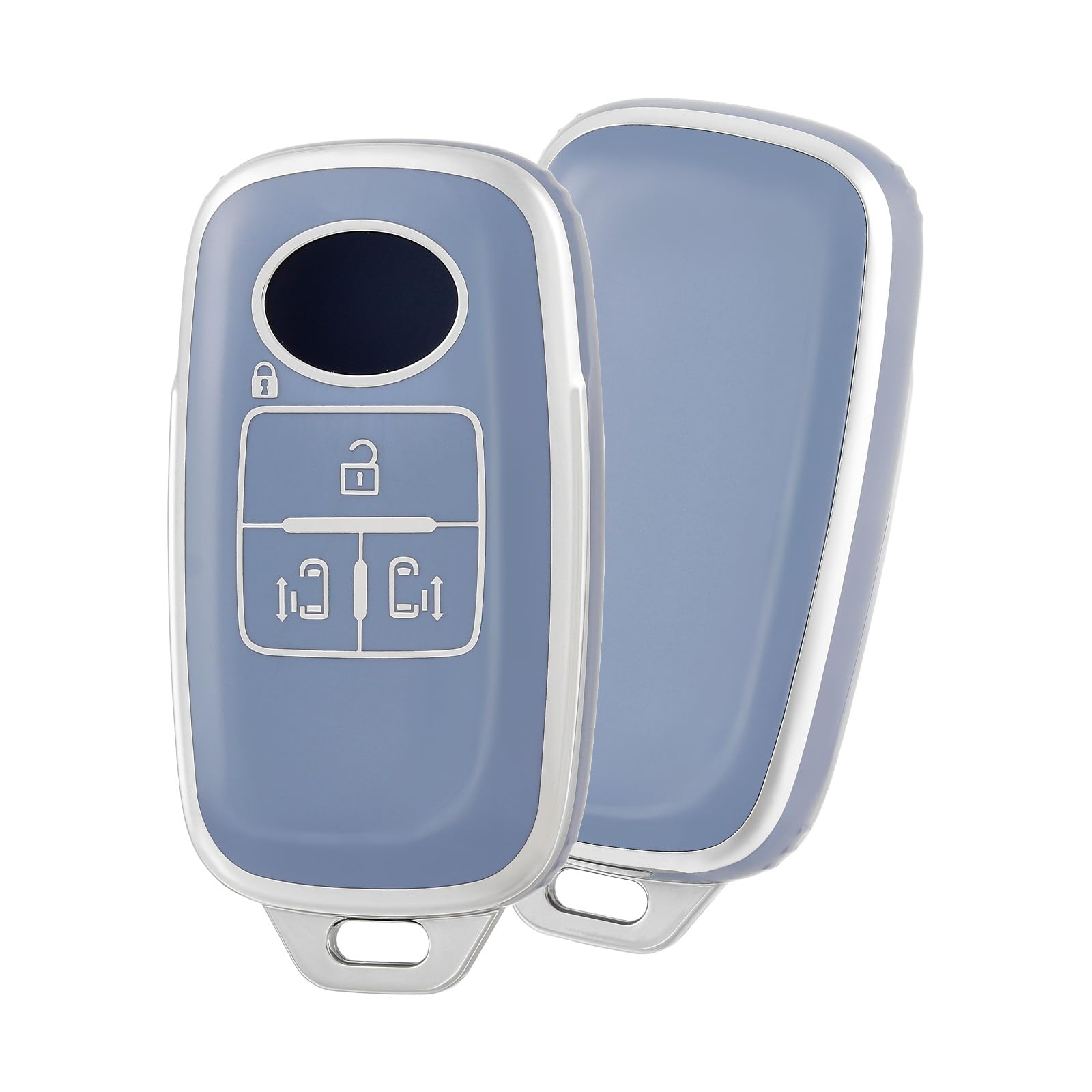 

Вперед! Чохол для ключа, ТПУ Чохол для ключа автомобіля, Сумісний з Toyota срібний