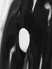 Catsuit en cuir verni brillant pour femmes, bonnets ouverts, body sans entrejambe, col montant, sans manches, slim, Clubwear