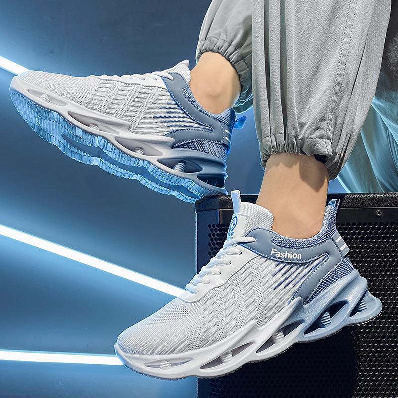 Fashion PARZIVAL New Men Sneakers Spring Summer Breathable Running Tennis Shoes Cushioned Sole Outdoor Sports Men Shoes Tenis Masculino