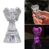 Feng Shui Glass Angel Vastu Items for Home for Money, Glass Angel Showpiece, Angel for Good Luck and Prosperity