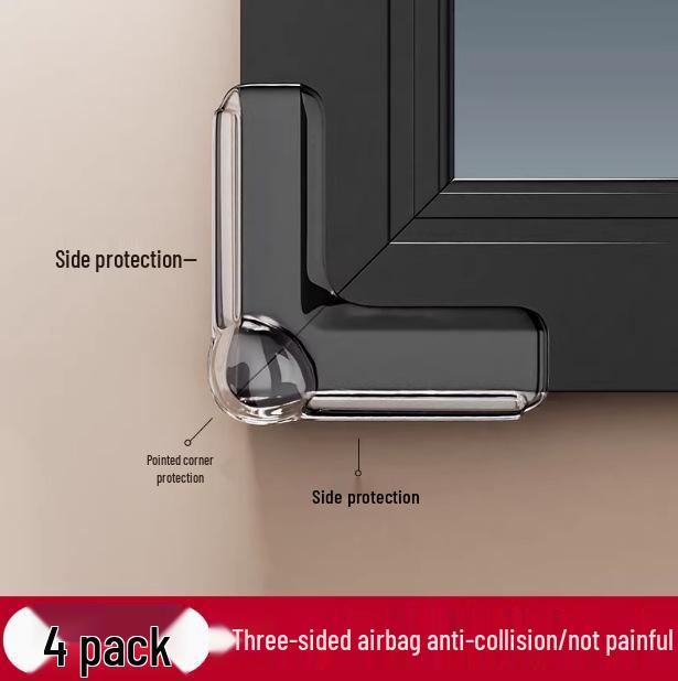 

Угловая подушка безопасности для стекла - Защита от столкновений для острых краев стола или окна