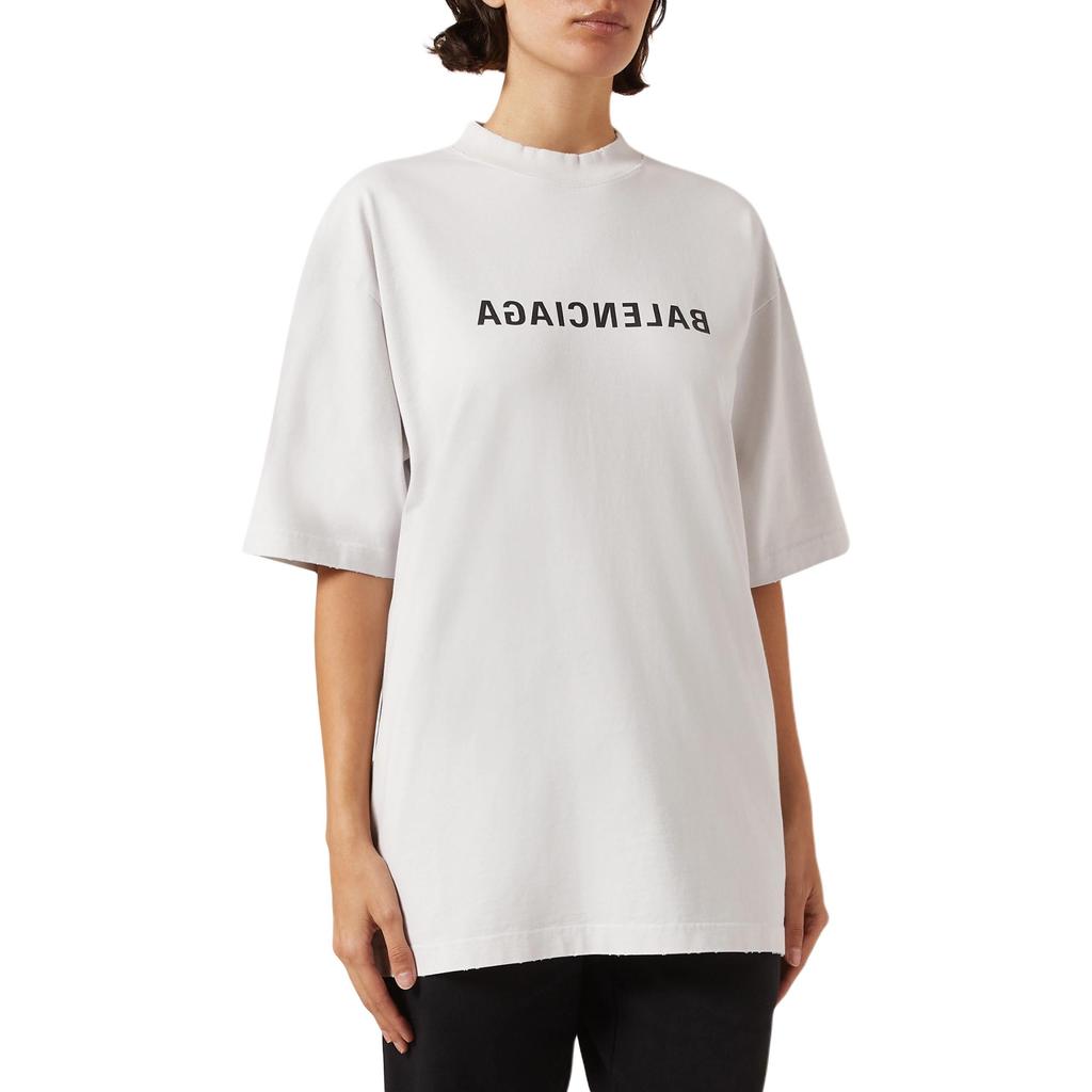 Balenciaga Mirror Balenciaga T-Shirt Medium Fit 'Beige' Unisex 612966TNVV89784