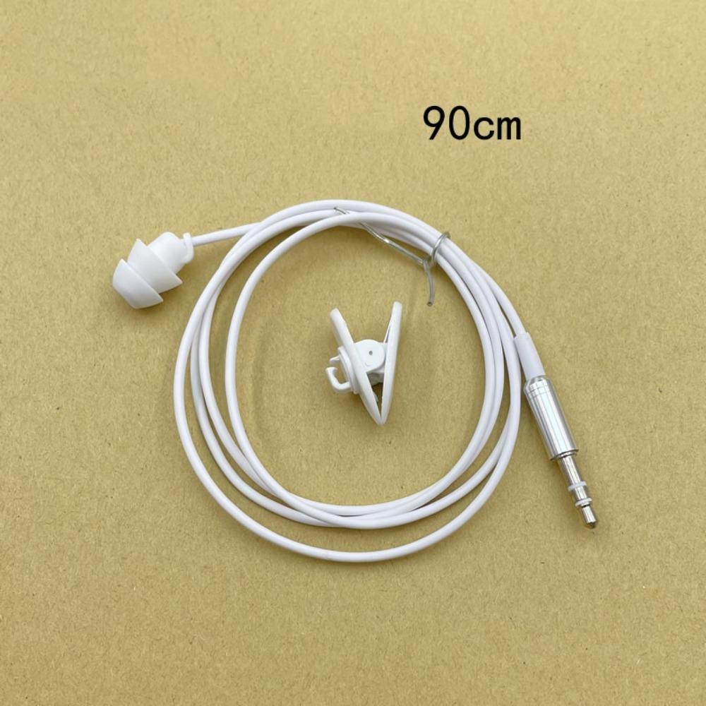 Noise Isolating Mono Earbuds Short Line 3.5mm Plug Headphone Single Side Earphone  MP3 Players