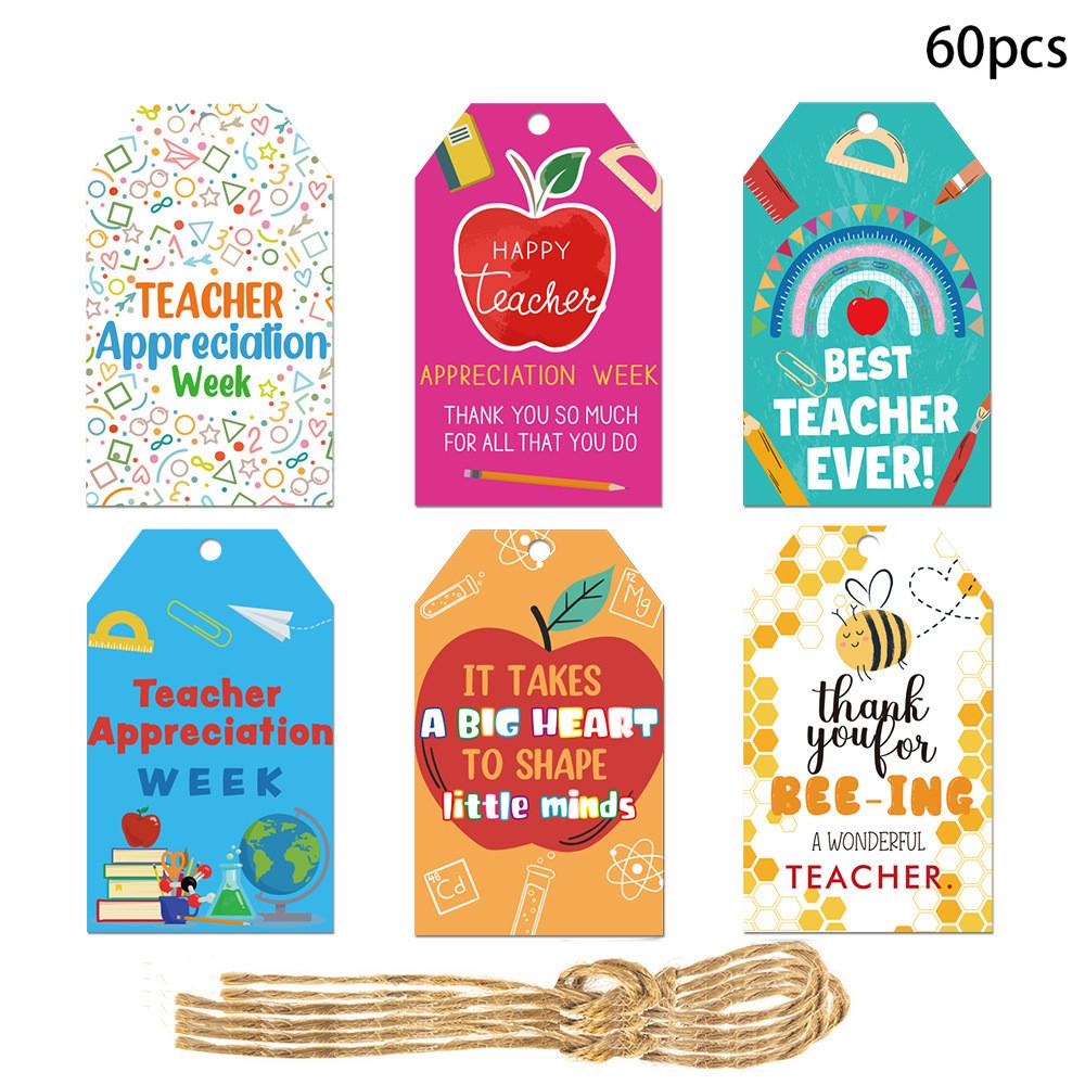 

Благодарность за мероприятие Учительские подвески с бумажными бирками для украшений Вечеринка Style A