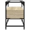 Vidaxl Szafka Pod Tv Ze Szklanym Blatem, Dąb Sonoma, 60X35X51 Cm