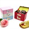 Combination Lock Storage Iron Box Metal Construction Storage Chest  Gift Packaging