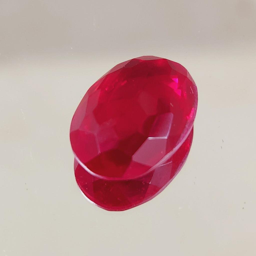 17.50 Ct Natural Blood Red Mozambique Ruby Oval CERTIFIED Flawless Gemstone