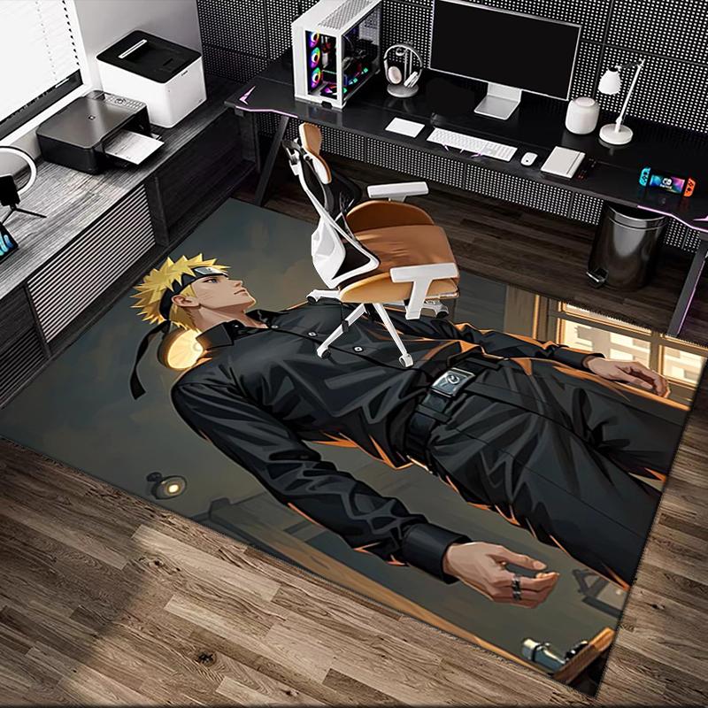 1pc naruto Rug, Comfortable Printed Home Area Carpet, Cozy Office Chair Rug