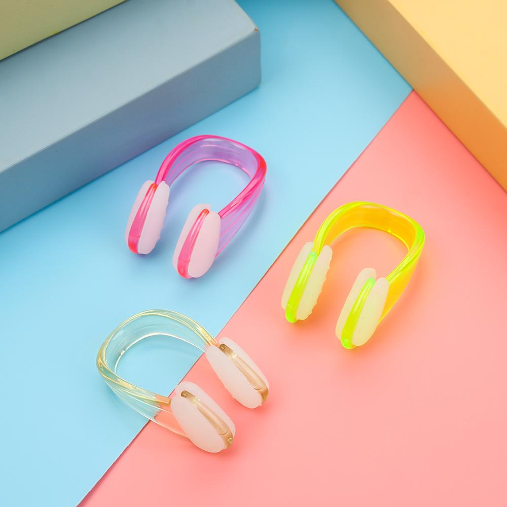 4pcs 6 Colors Soft Waterproof Swim Earplug Swimming Nose Clip Pool Accessories Earplug Suit