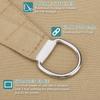 Triangle Sun Shade Sail Canopy UV Block Sunshade Sails Sunscreen for Outdoor Patio Garden Backyard Awning Sunsail with Free Rope