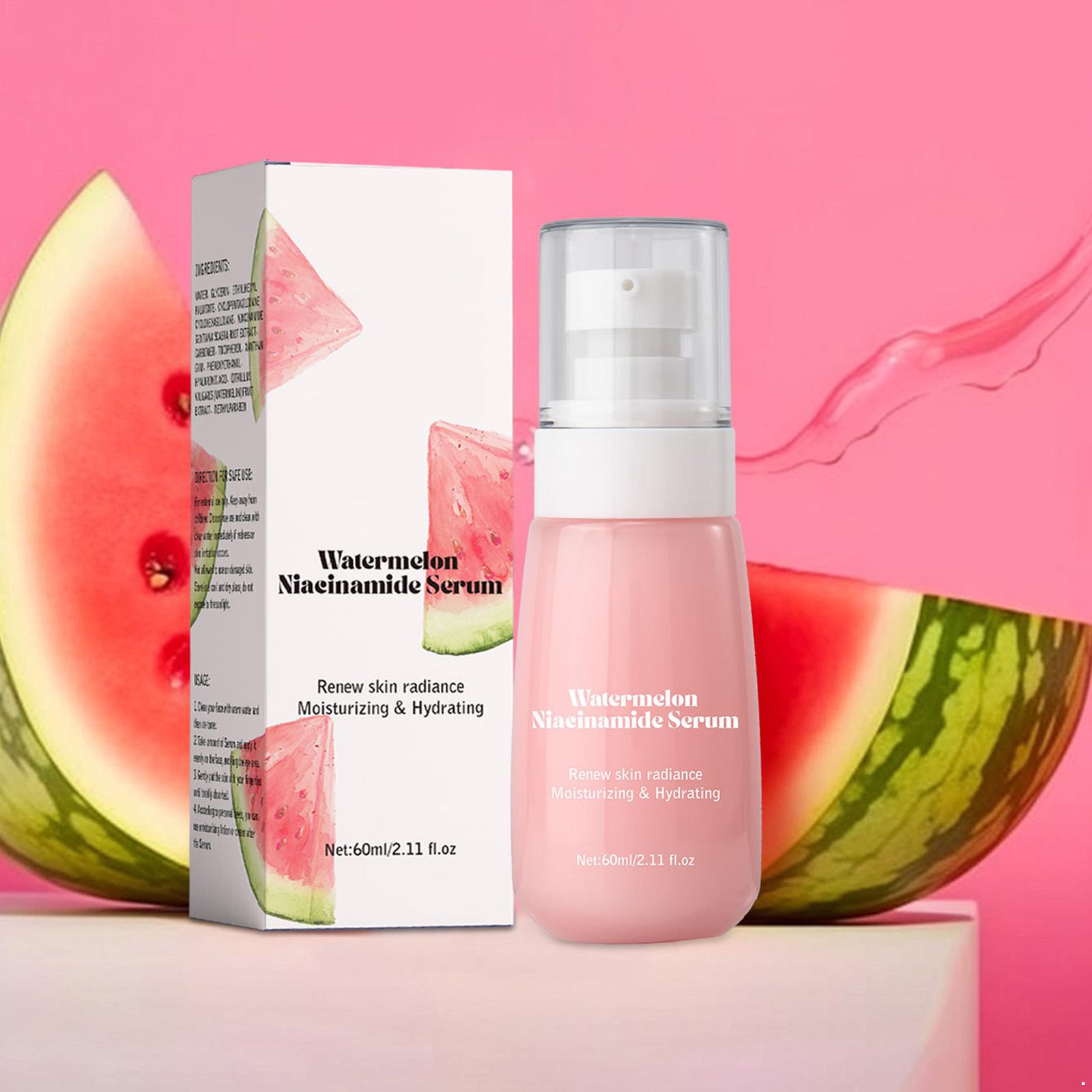 

Увлажняющая сыворотка для лица с арбузом и ниацинамидом 60 мл Легкая сыворотка для лица для женщин и девушек Ежедневное увлажнение Осветление Уход за кожей Перед макияжем One Size розовый