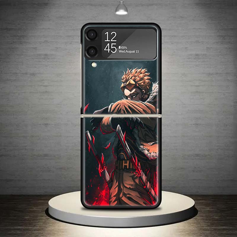 

Hawks MHA My Hero A-Academy Phone Case For Samsung Galaxy Z Flip 7 6 5 4 3 5G Shockproof Cover Z Flip7 Flip6 ZFlip5 Flip3 Flip4 Samsung Z Flip 3