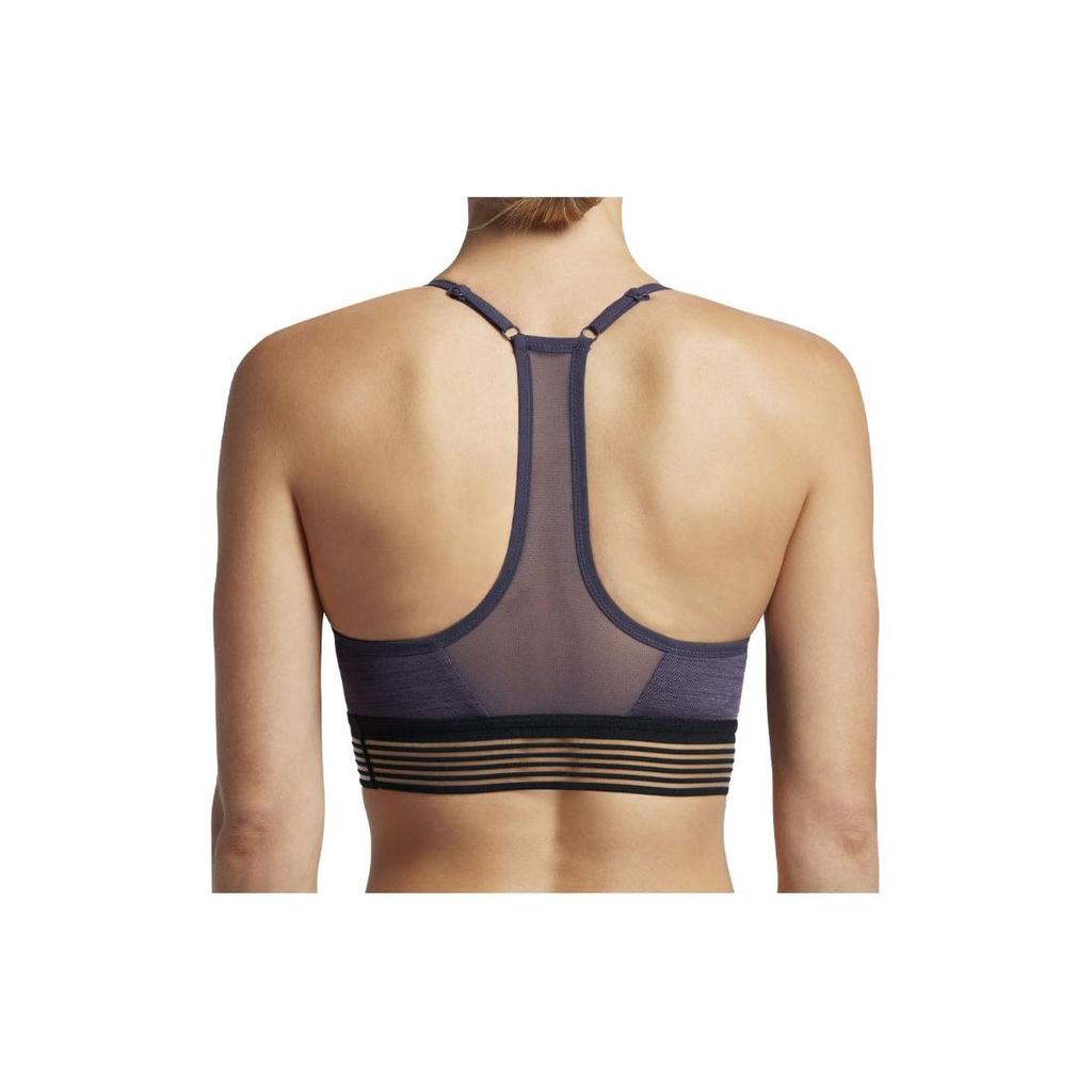 Nike Solid Color Logo Branded Sports Bra Women Underwear Purple 832093-539