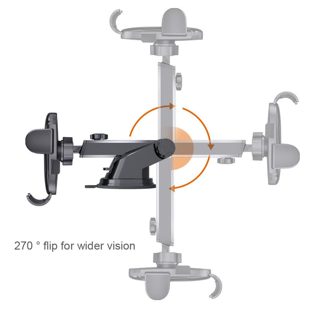 D33 Suction Cup Base Gravity Sensing Car Phone Holder Bracket with Air Vent Clip