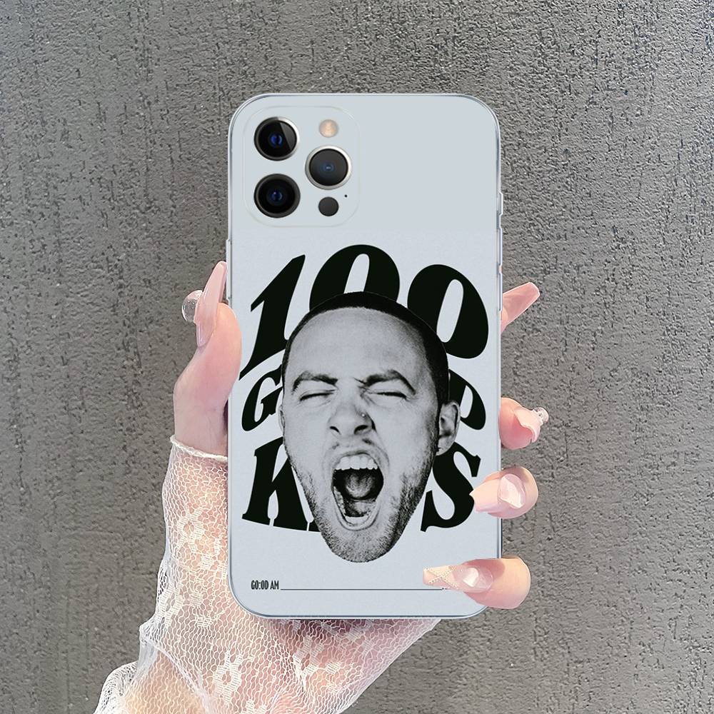 Cool M-mac Miller TPU Silicone Case For IPhone 11 12 13 14 15 16 17 Pro Max Shockproof Clear Back Cover