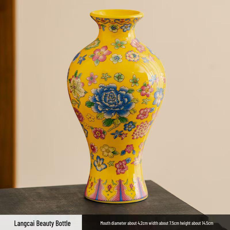 Antique Blue and White Chinese Porcelain Vase - European & American Handicraft for Flower Arrangements
