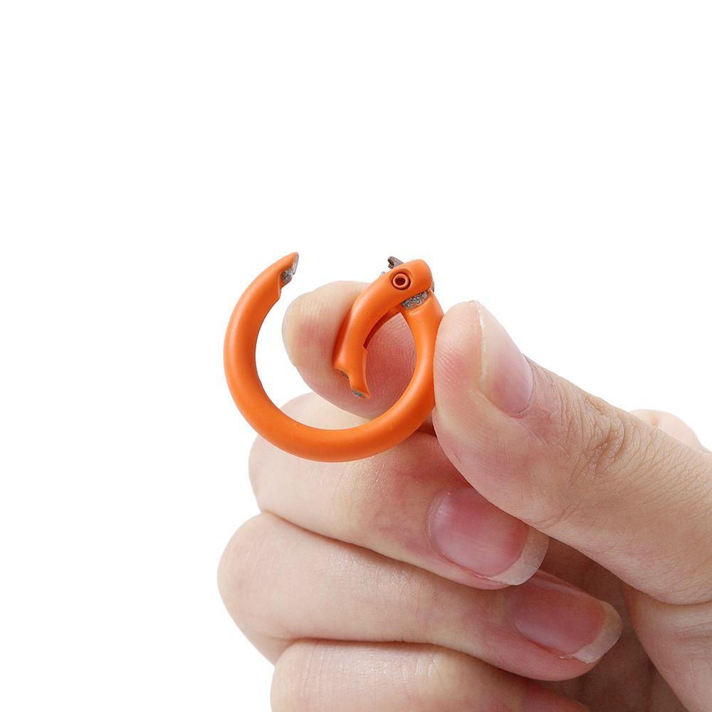5 Pcs Metal Openable Round Carabiner 25mm Spring Clasp DIY O Ring Keychain Clips  Keychain Making