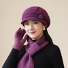 New Autumn and Winter Woolen Hats for The Elderly and Grandma Warm Knitted Hats for Middle Aged and Elderly Mothers Cotton Hats Ladies Hats