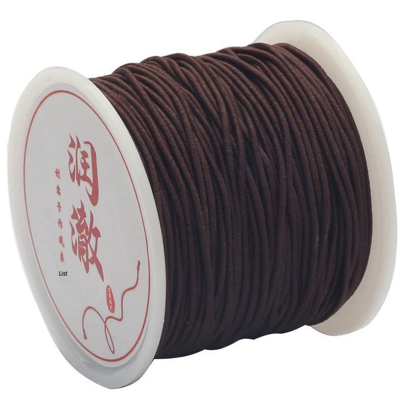 Cordon Elastic din Poliester Filat în Miez pentru Bijuterii DIY: Brățară și Colier Împletite Manual, Accesorii cu Pandantiv