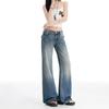 Low Rise Wide Leg Jeans Women Plus Size Relaxed Fit Straight Cut Denim Pants Vintage Washed Casual Style