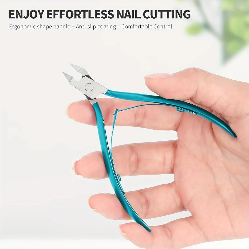 Xiaomi Green Stainless Steel Dead Skin Scissors Bevel Nail Spring Manicure Nail Barb Dead Skin Pliers Pointed Nail Cutting