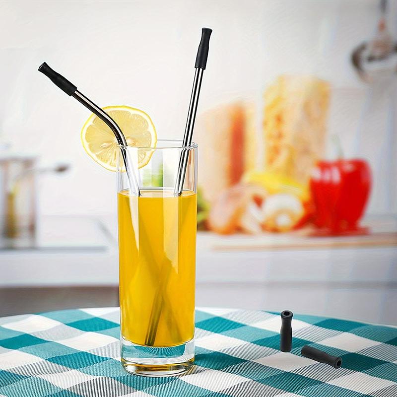 10Pcs Portable Utensils Travel Camping Cutlery Set Stainless Steel Tableware Set Knife Fork Spoon Chopsticks Straw Brush Gift